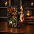 Magic House DIY Book Nook Kit with LED lighting and magical miniature house scene