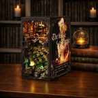 Magic House DIY Book Nook Kit with LED lighting and magical miniature house scene