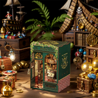 Owl Bookstore DIY Book Nook Kit with LED