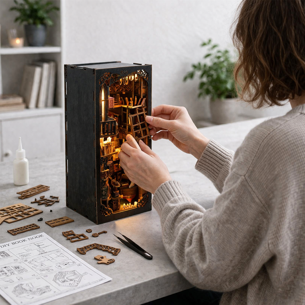 Dark Manor DIY Book Nook Kit with LED