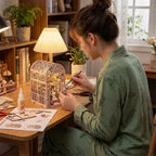 Sunlit Greenhouse DIY Book Nook Kit with LED