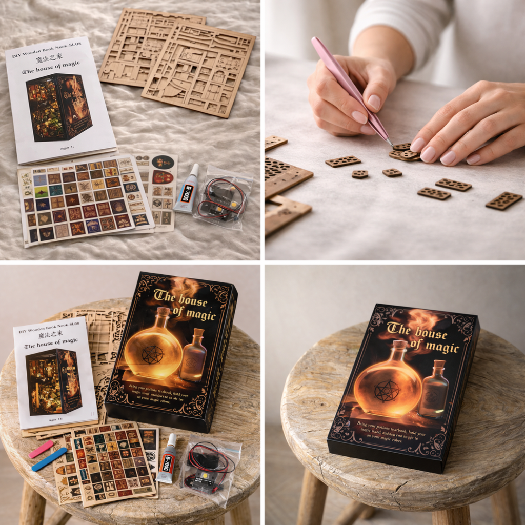 Magic House – DIY Book Nook Kit  LED