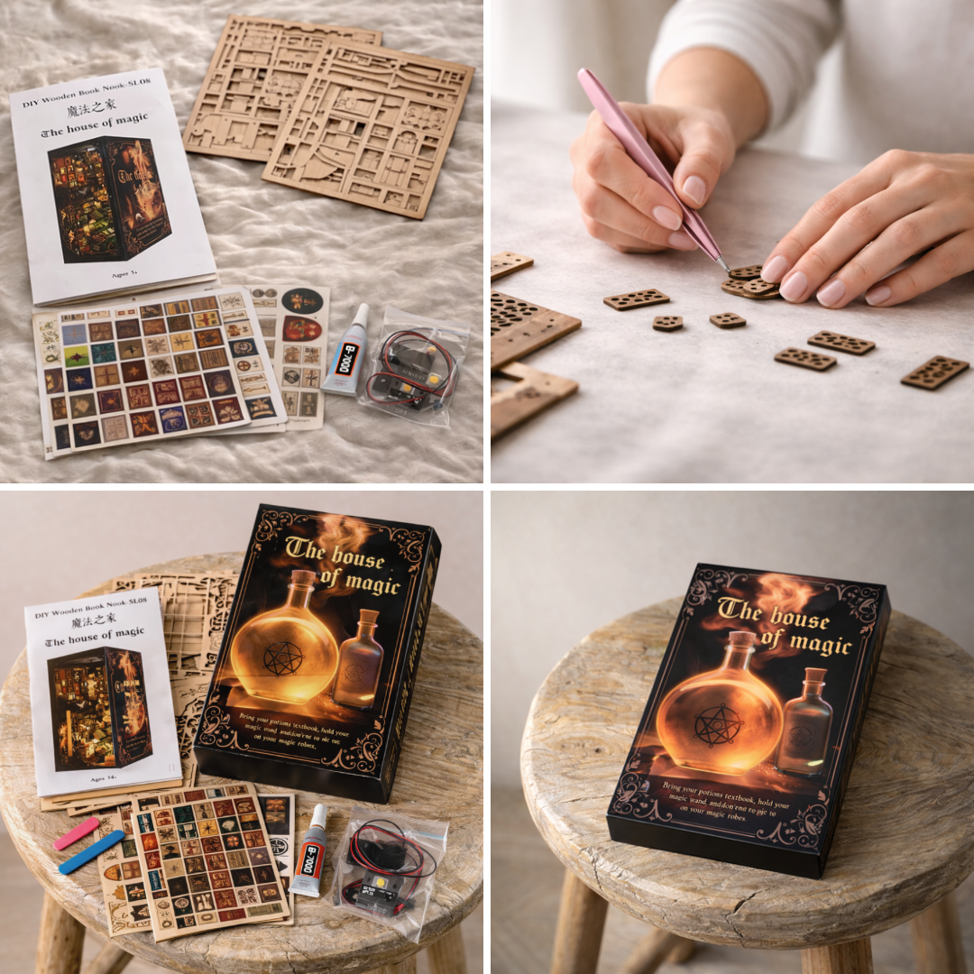 Magic House – DIY Book Nook Kit  LED