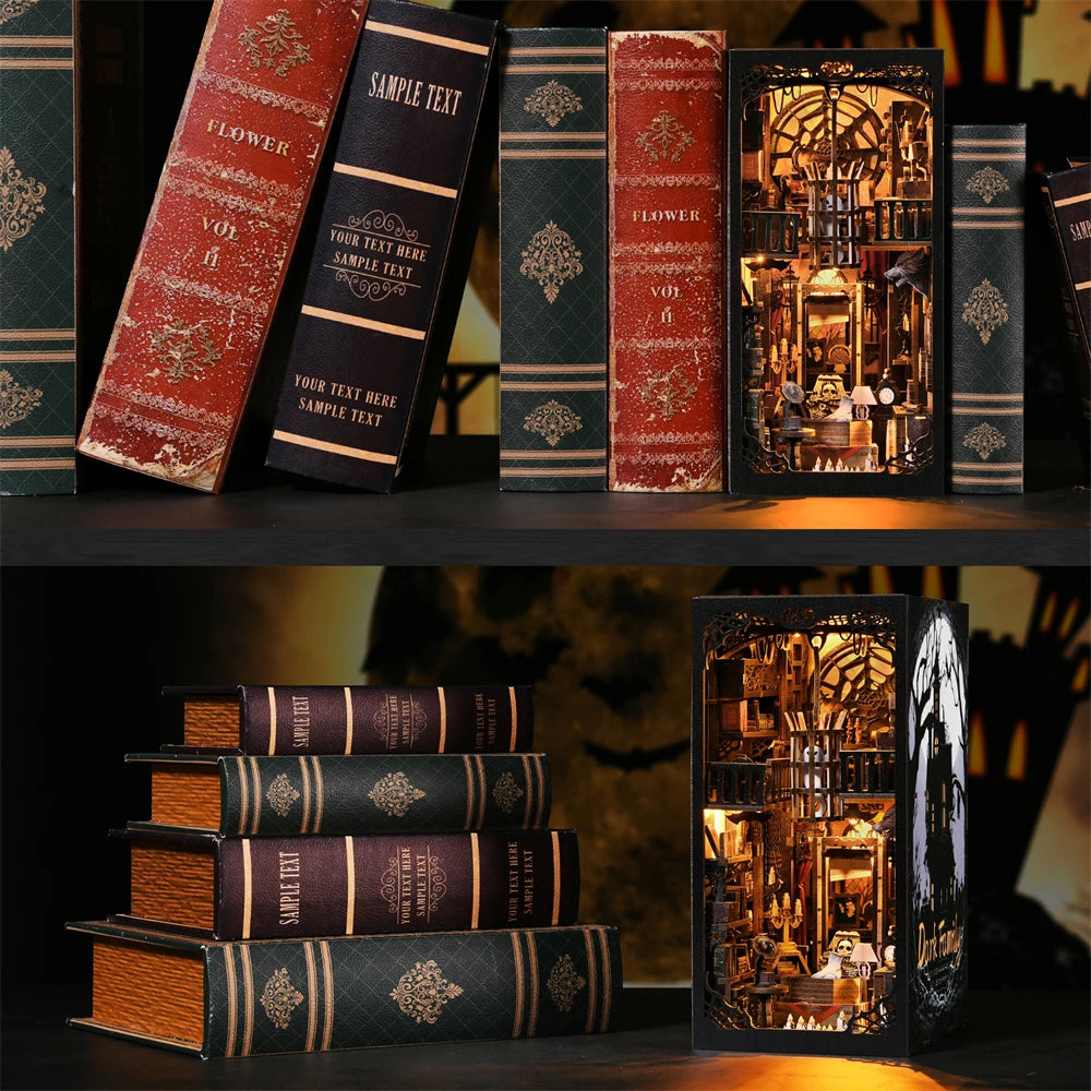 Dark Manor DIY Book Nook Kit with LED