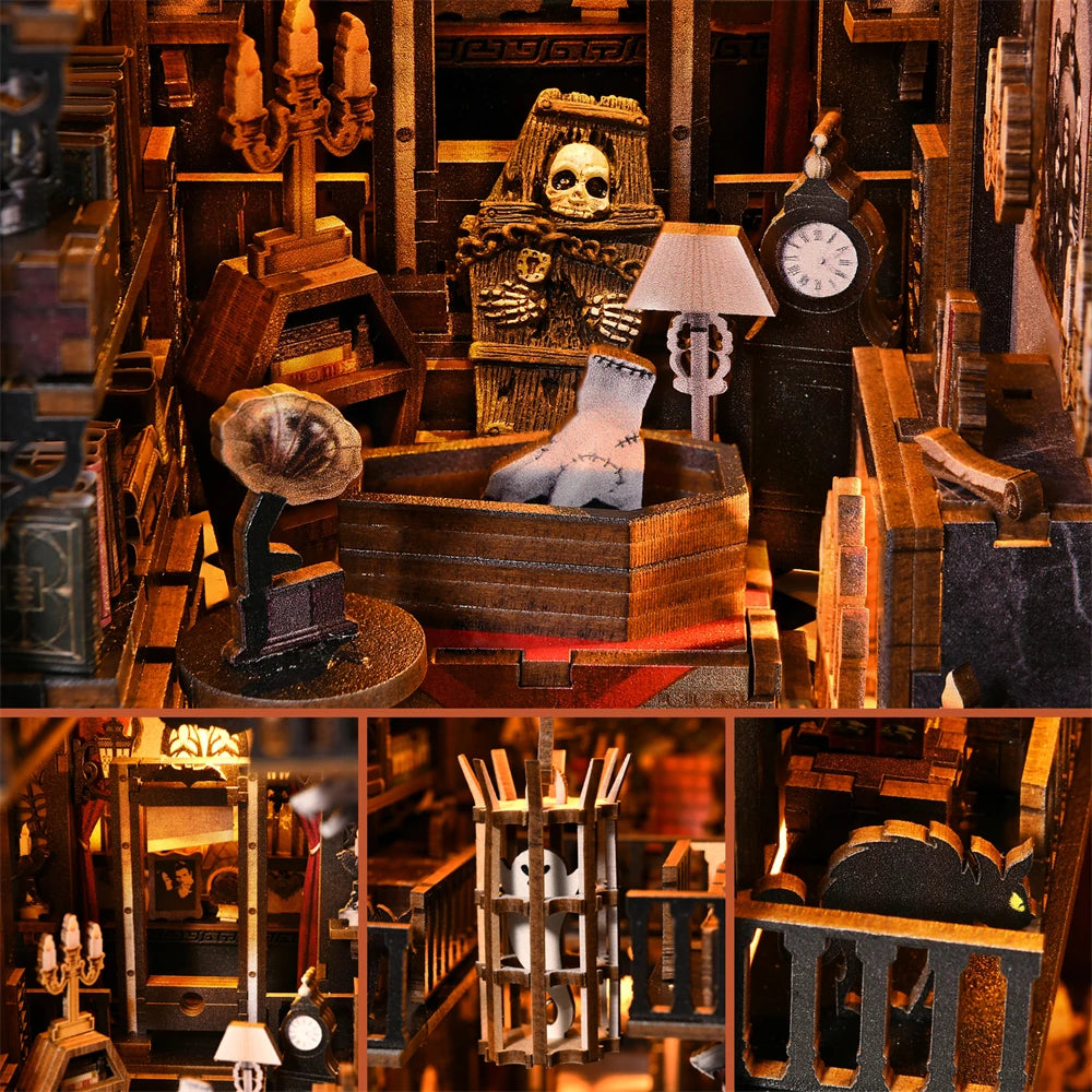Dark Manor DIY Book Nook Kit with LED