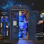 Midnight Telephone Booth DIY Book Nook Kit with LED