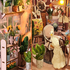 Sunlit Greenhouse DIY Book Nook Kit with LED