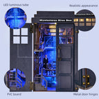 Midnight Telephone Booth DIY Book Nook Kit with LED