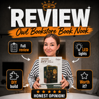 Owl Bookstore DIY Book Nook Kit with LED